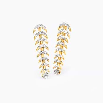 Blaze Cascade Diamond Drop Earrings