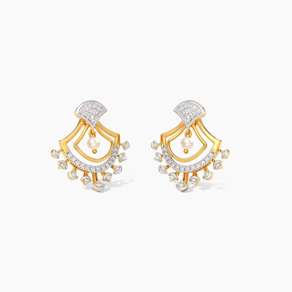 Twilight Rose Gemstone Drop Earrings