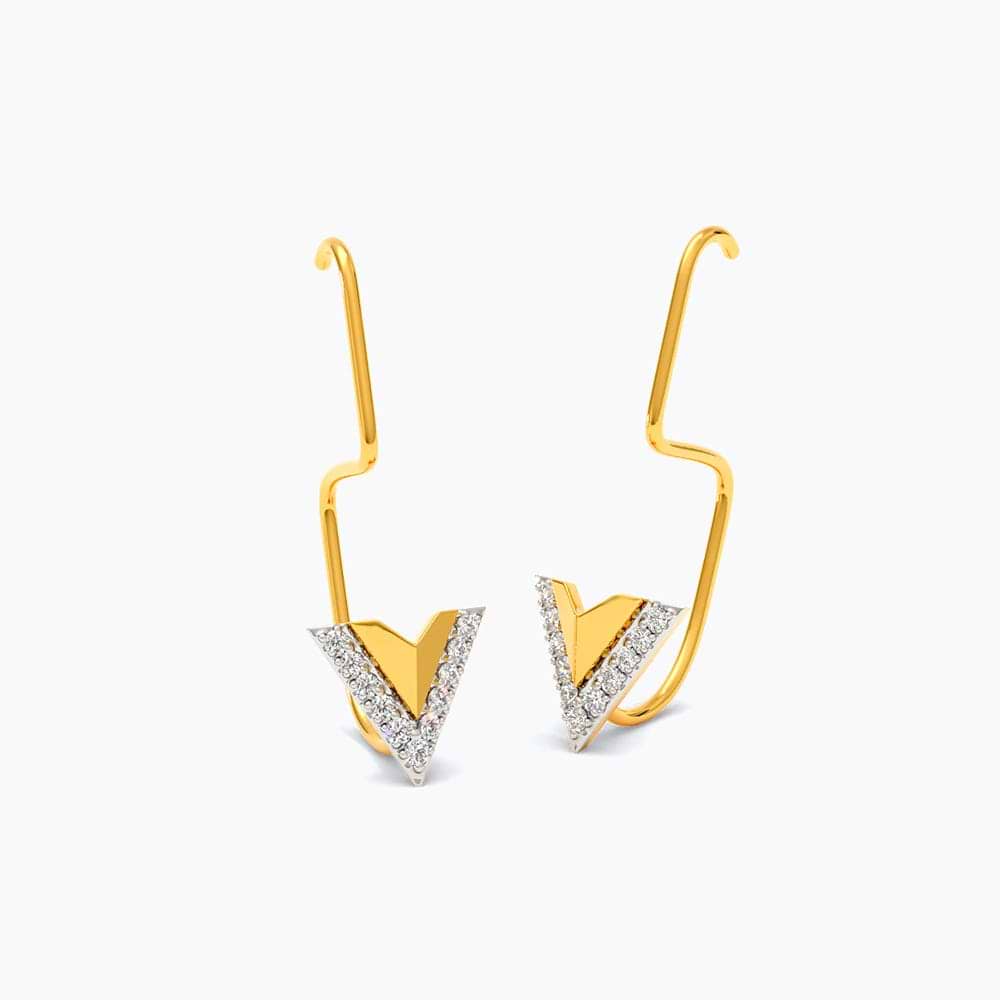 Arrow Diamond Ear Cuffs