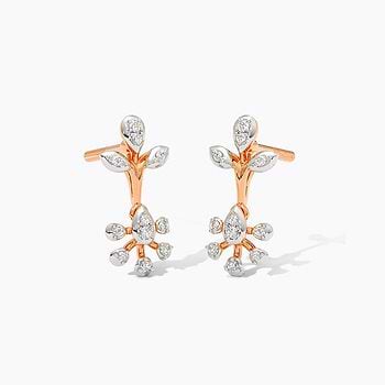 Auric Spark Diamond Drop Earrings