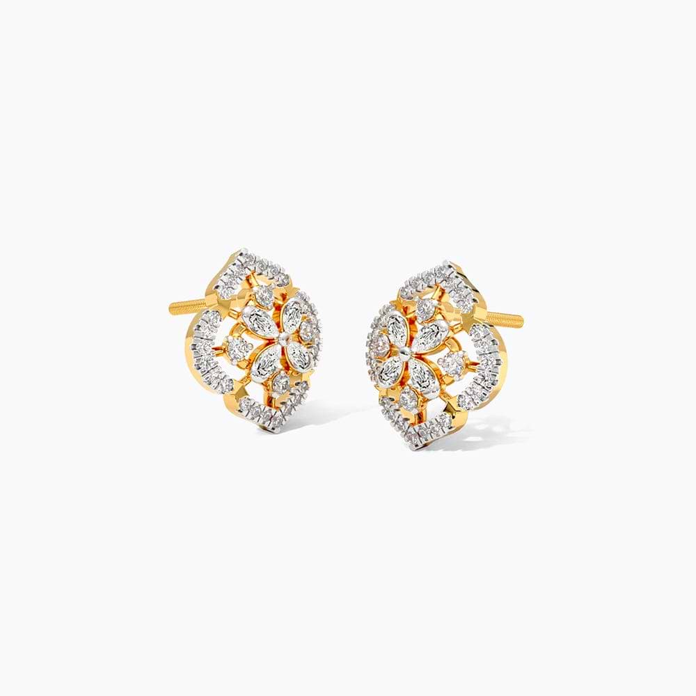 Olivette Diamond Stud Earrings