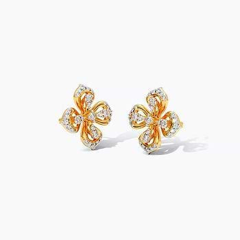 Freesia Diamond Stud Earrings