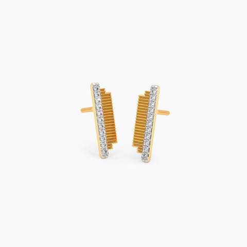 Tetris Diamond Stud Earrings