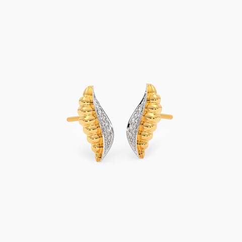 Doe Eyed Diamond Stud Earrings