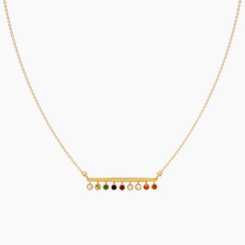 Linear Lumina Navratna Necklace
