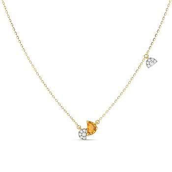 Gilded Gleam Gemstone Necklace