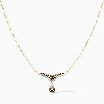Black Sigil Diamond Necklace