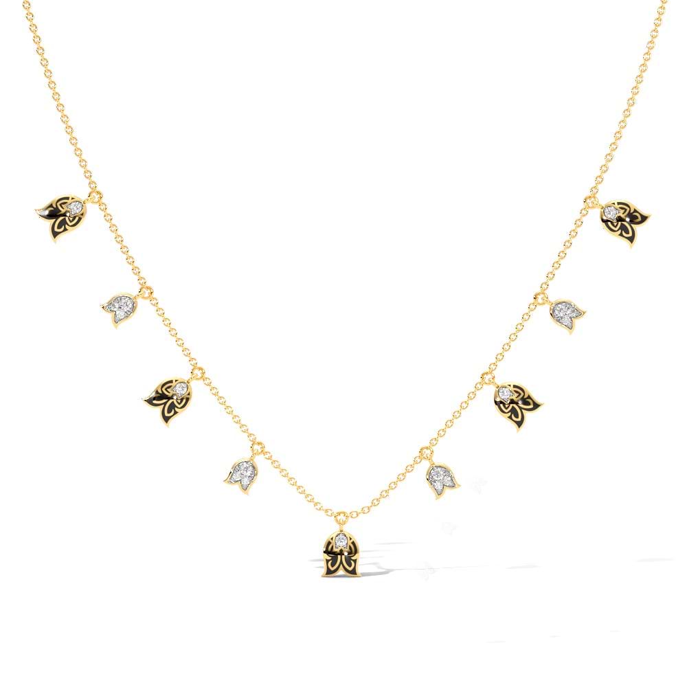 Zarkala Diamond Station Necklace