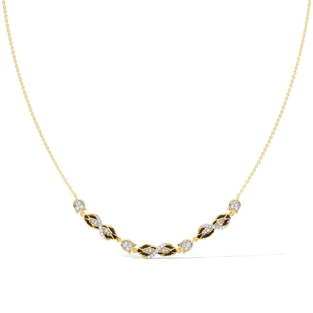 Golden Dusk Diamond Necklace