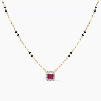 Irya Diamond Gemstone Mangalsutra