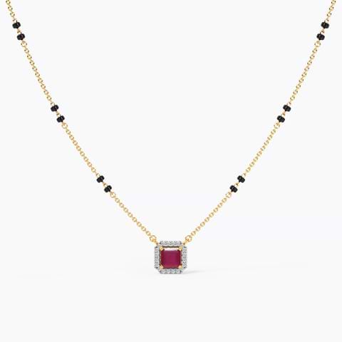 Irya Diamond Gemstone Mangalsutra