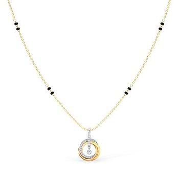 Trivani Diamond Pendant Mangalsutra