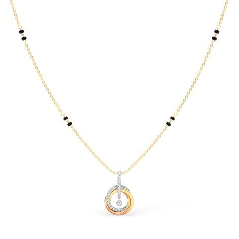 Trivani Diamond Pendant Mangalsutra