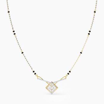 Kite 3 in 1 Diamond Mangalsutra with Pendant
