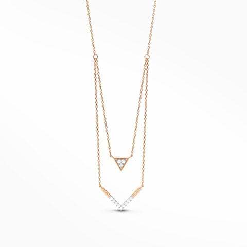 Victory Multi Layer Diamond Necklace