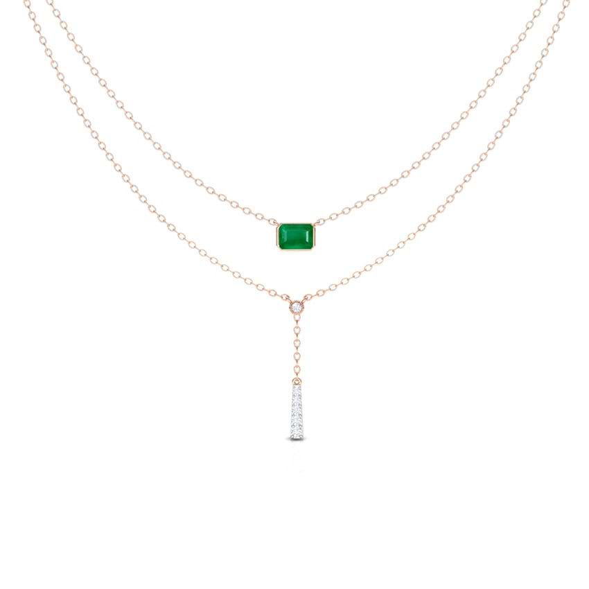 Octa Tassel Multi Layer Gemstone Necklace