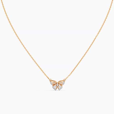 Fluttering Papillon Diamond Necklace
