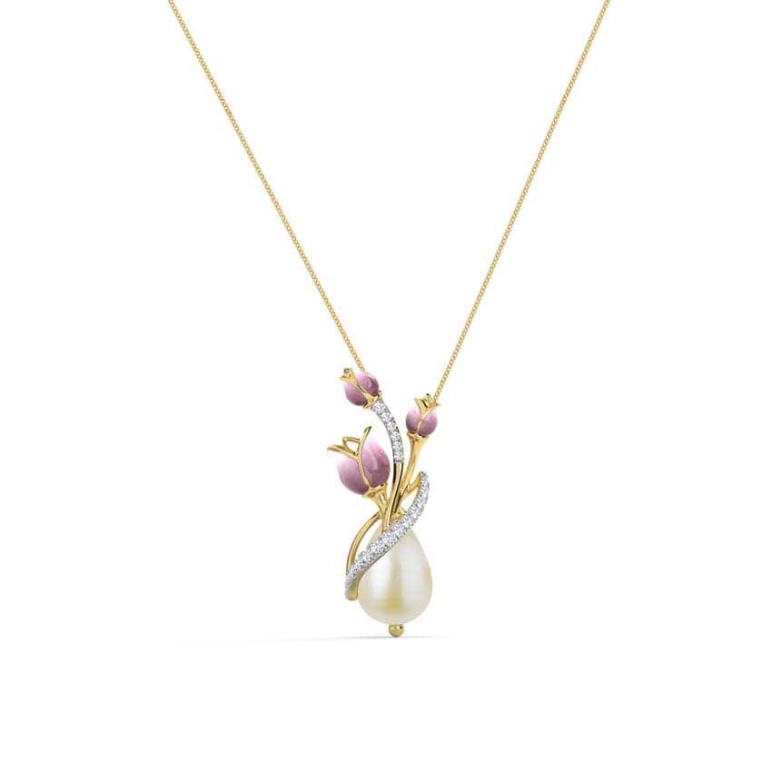 Lavencia Tulip Pearl Necklace