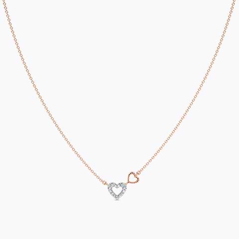 Twin Flames Diamond Necklace