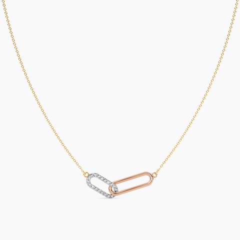 Gleaming Links Diamond Necklace
