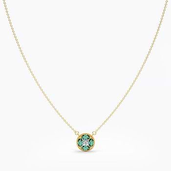 Electric Burst Gemstone Necklace