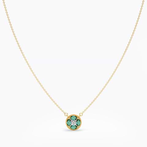 Electric Burst Gemstone Necklace