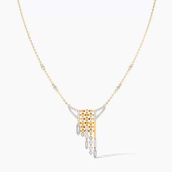 Fusion Knot Diamond Necklace