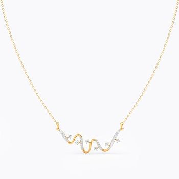 Radiant Scatter Diamond Necklace