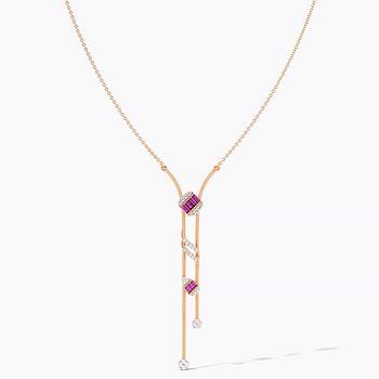 Serene Pink Gemstone Necklace