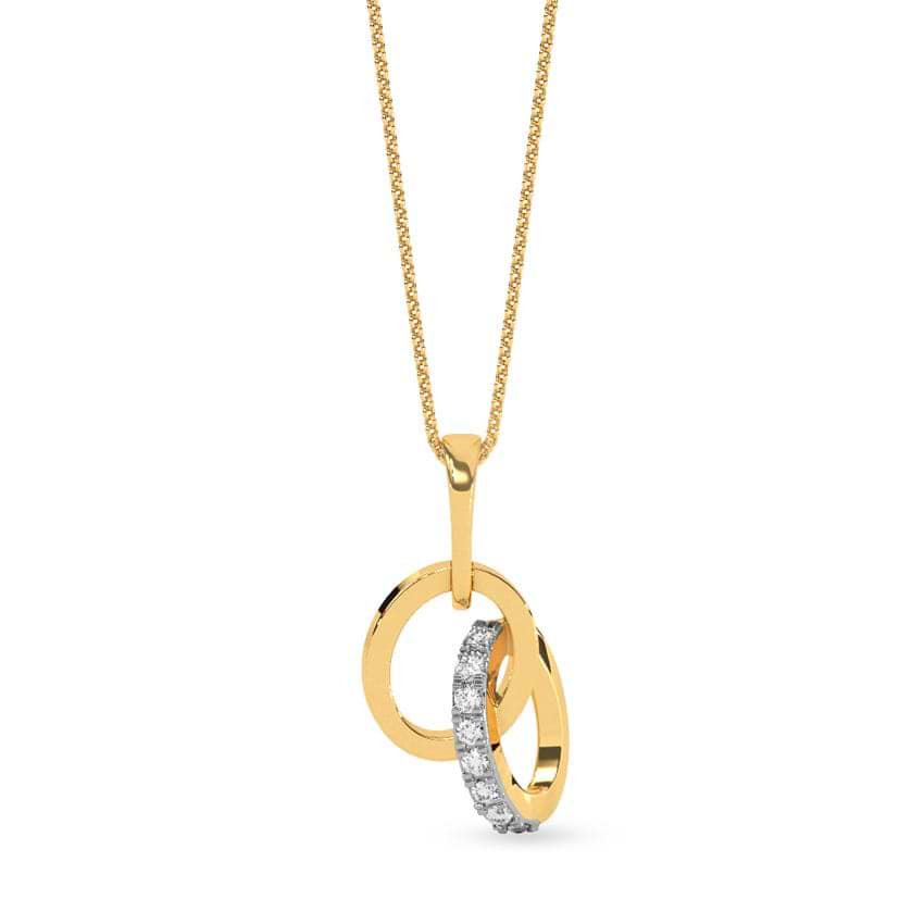 Shimmering Loop Diamond Pendant