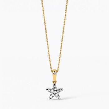 Clustered Star Dimaond Pendant