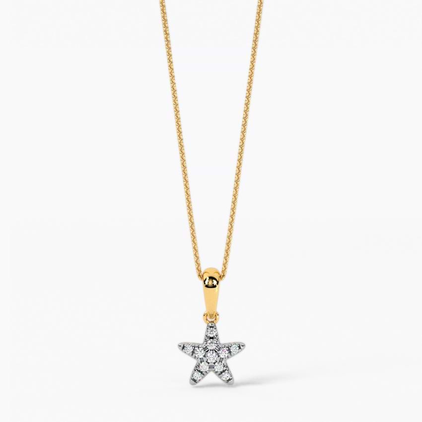 Clustered Star Dimaond Pendant
