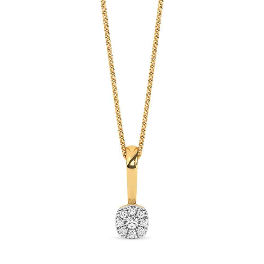 Bold Slash Diamond Pendant