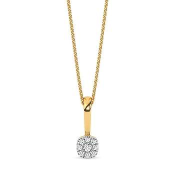 Bold Slash Diamond Pendant