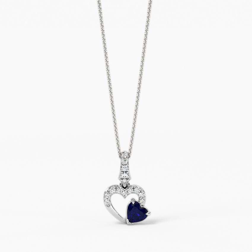 Heart Drop Gemstone Pendant