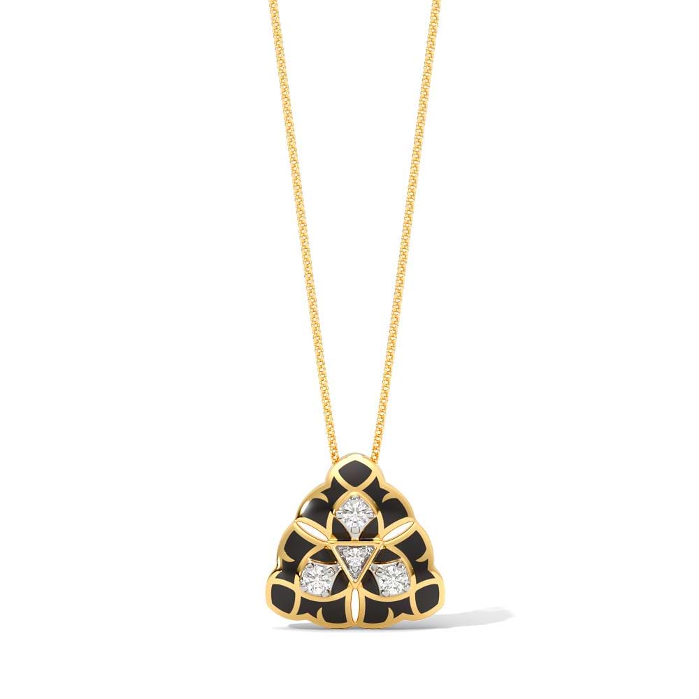 Flint & Gilt Diamond Pendant