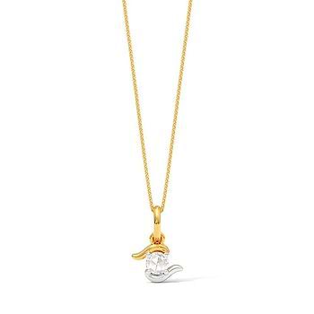 Oceanic Whisper Diamond  Pendant