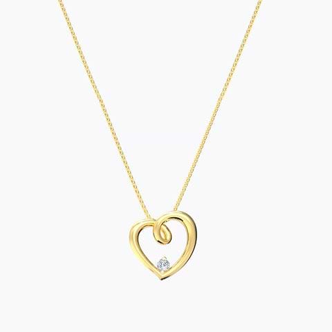 Dizzy Heart Diamond Pendant