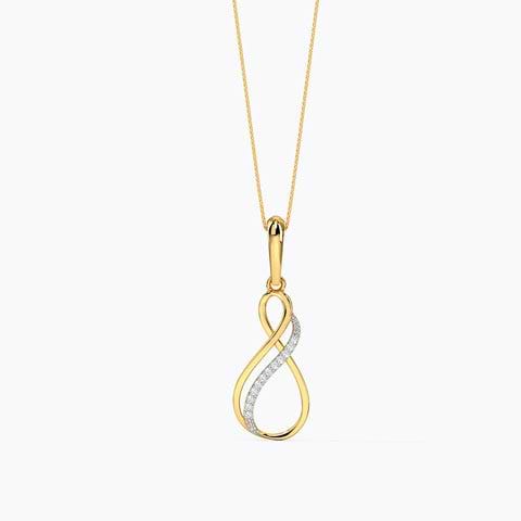Twin Infinity Diamond Pendant
