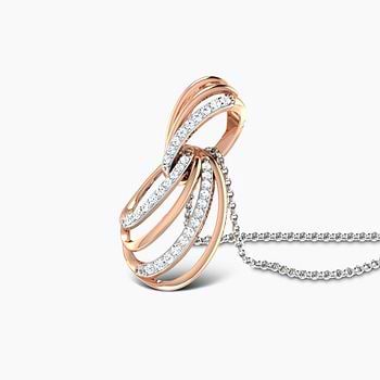 Hazel Whirl Diamond Pendant