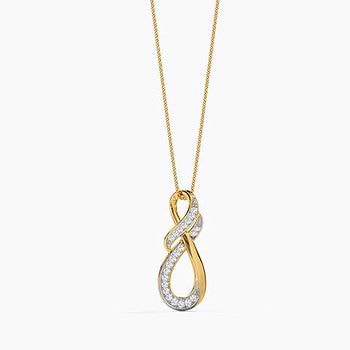 Neely Inter-Twisted Infinity Diamond Pendant