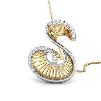 Blair Alphabet S Diamond Pendant