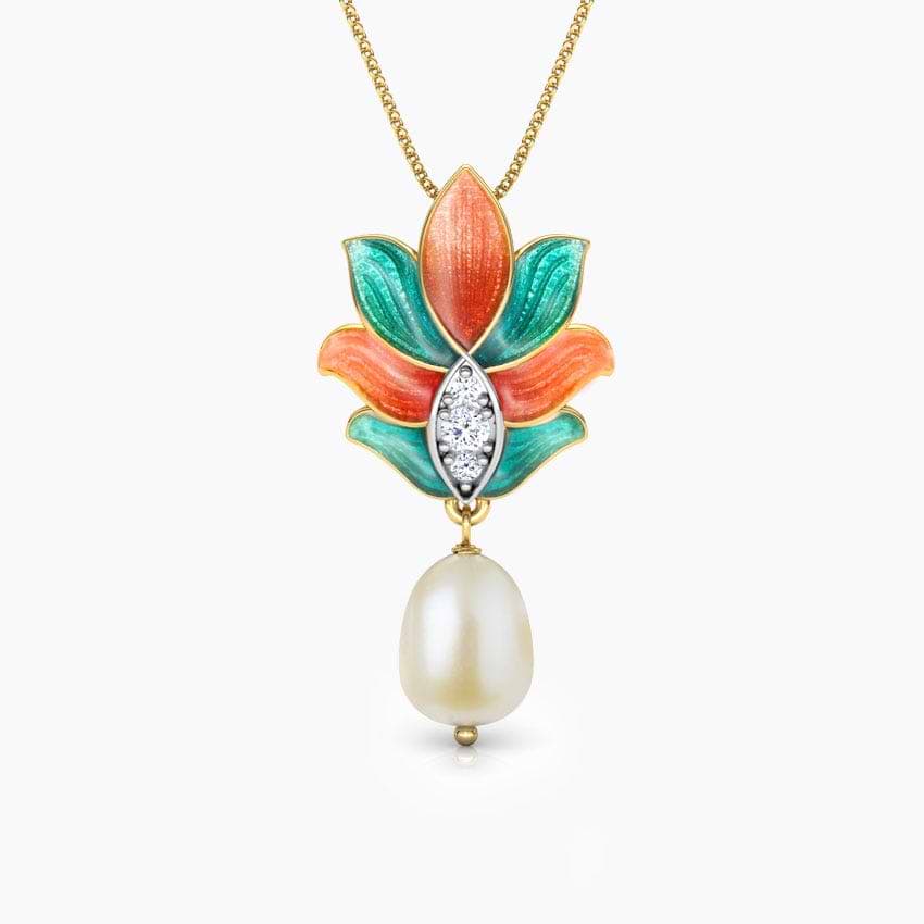 Samira Lotus Pearl Pendant