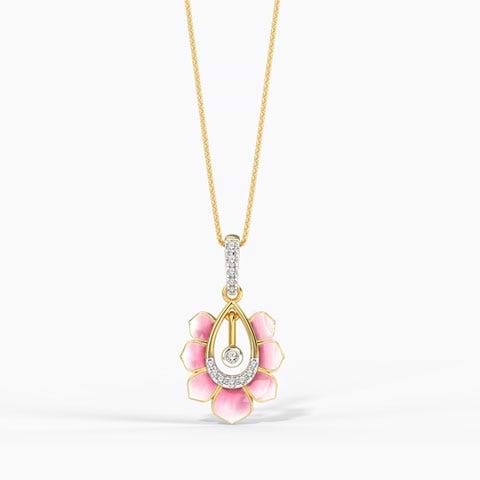 Allure Lotus Diamond Pendant