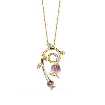 Visteria Tulip Diamond Pendant