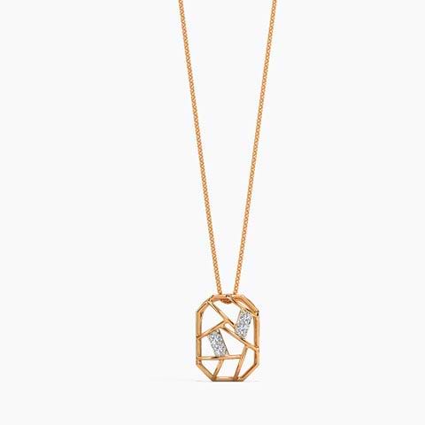 Hexa Mesh Diamond Pendant