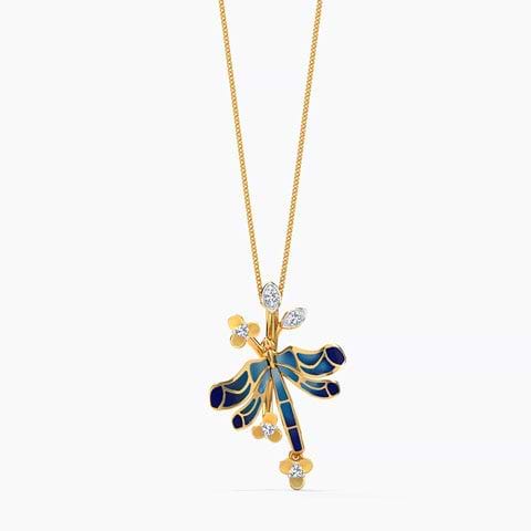 Majestic Dragonfly Diamond pendant