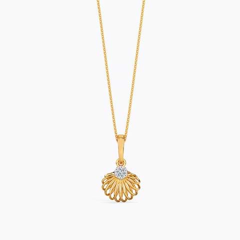 Sea Shell Diamond Pendant