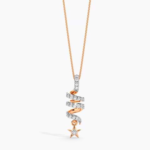 Starry Whirls Diamond Pendant