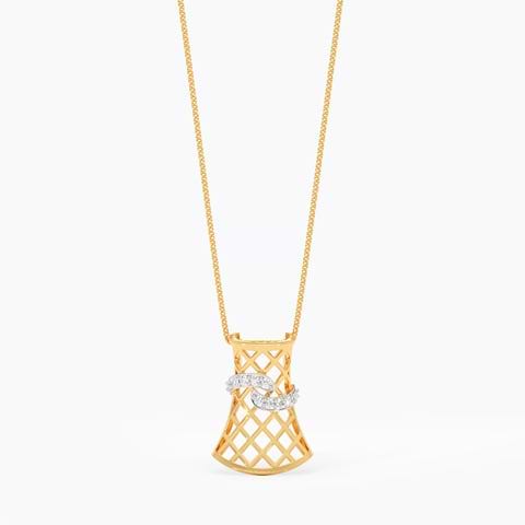 Mesh Muse Diamond Pendant